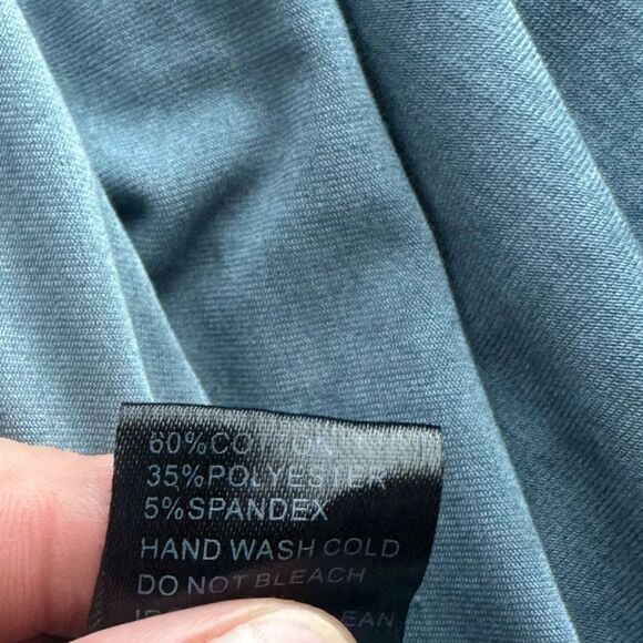 POL Dress Blue Long Sleeve Embroidered Boho Tunic Size Large - Picture 2 of 14